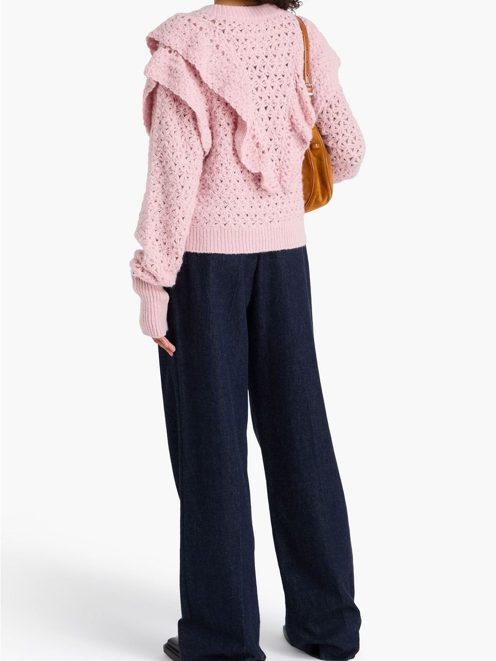 FARM Rio Ruffled Knit Cardigan Sweater - Picture 3 of 7